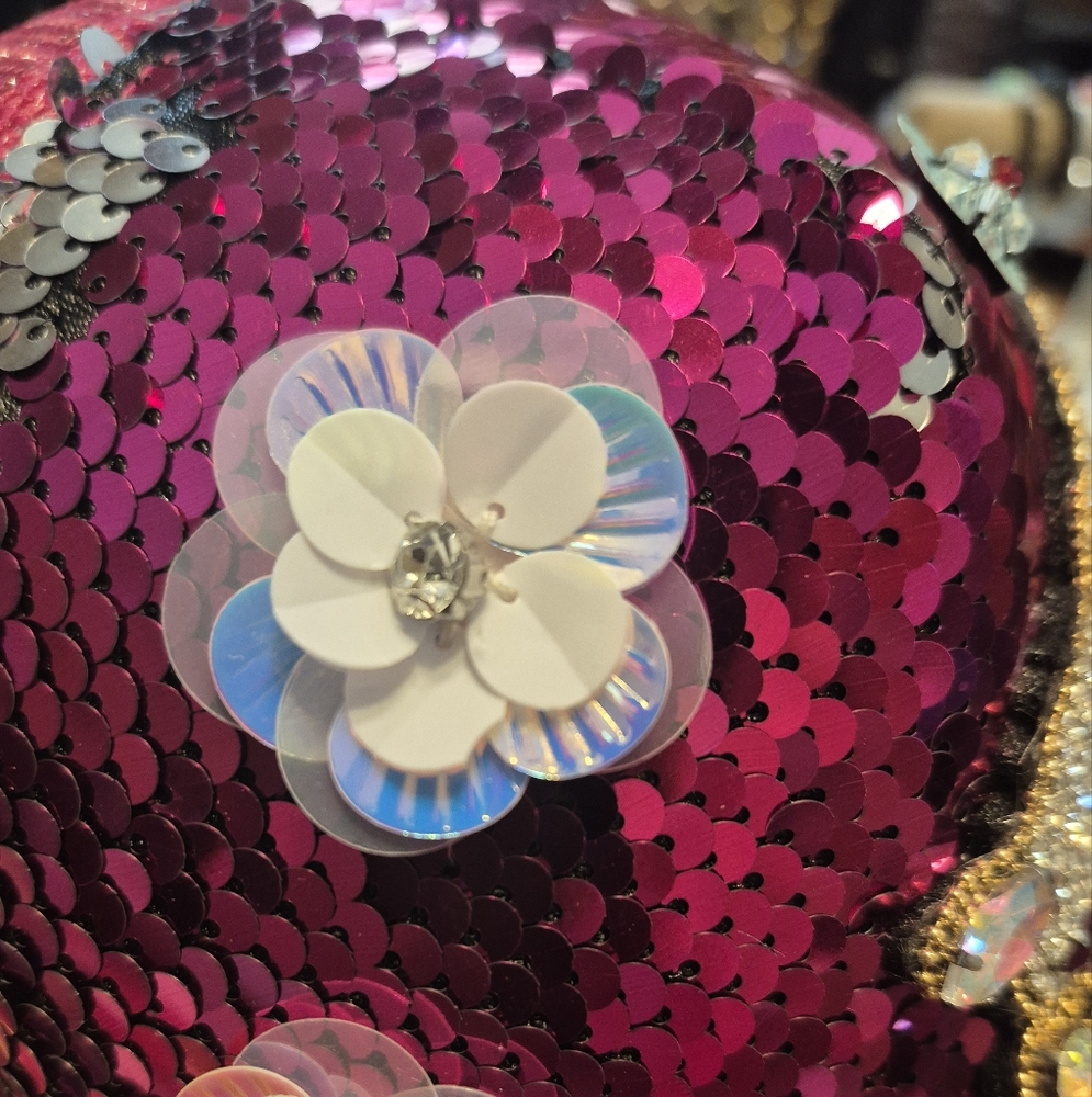 NWT  Sequin Embellished Cap - Picture 3 of 9